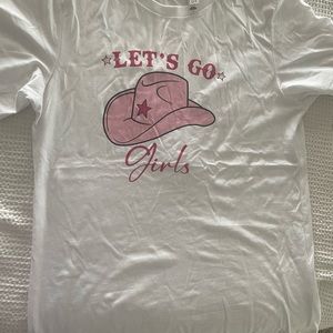 “Let’s go girls” T-shirt size L for bachelorette/bride